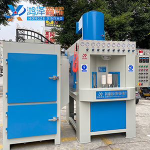 定做24工位连续式转盘自动喷砂机