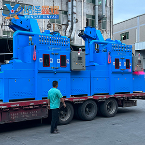 四川输送式自动喷砂机案例