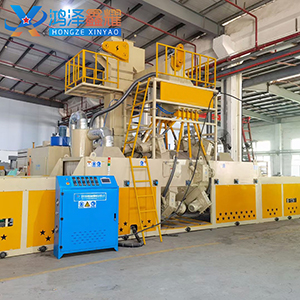 网带式抛丸清理机工作原理